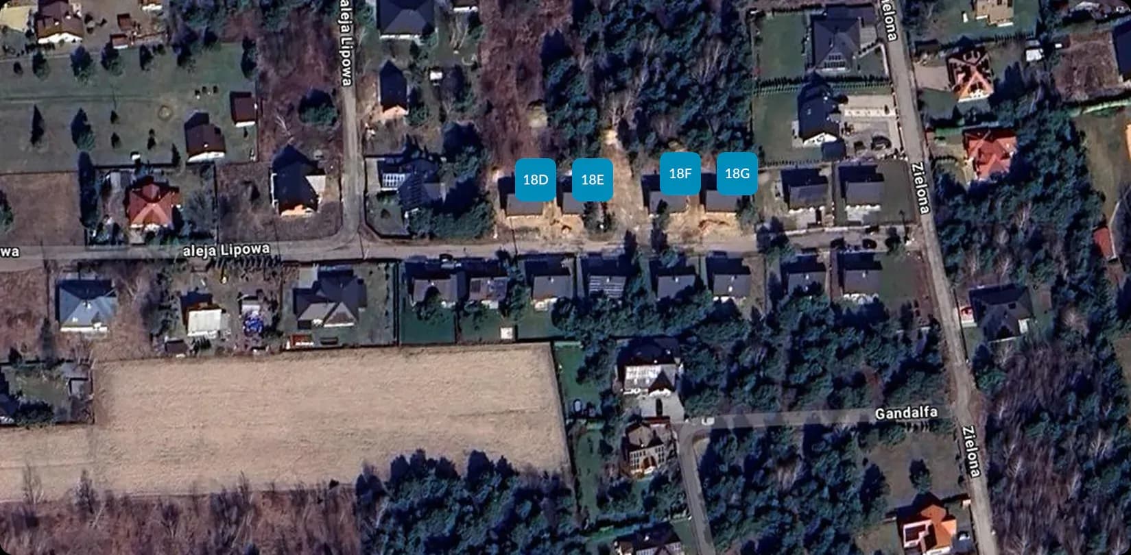 JP Deweloper - ul. Prażmowska, 05-504 Łoś - mapa inwestycji